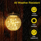 🔥Letzter Tag: 50% Rabatt! ⏰☀️Solar-Lampe aus Rissglas im Glasdesign💡
