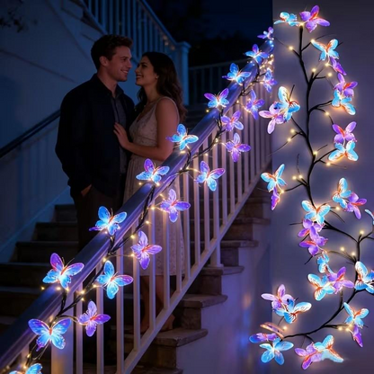 🦋 50% RABATT! ✨ Romantische LED-Lichterkette in Schmetterlingsform – Sanftes Licht, Bezauberndes Design & Perfekt Für Schlafzimmer & Feiern 🎀