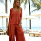 👚 50% RABATT! 🌸 3-delat Loungewear-set för Damer med Lätt Snitt – Mjukt Tyg, Avslappnad Passform & Perfekt För Hemma & Avkoppling 🛋️