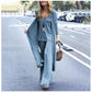 👚 50% RABATT! 🌸 3-delat Loungewear-set för Damer med Lätt Snitt – Mjukt Tyg, Avslappnad Passform & Perfekt För Hemma & Avkoppling 🛋️