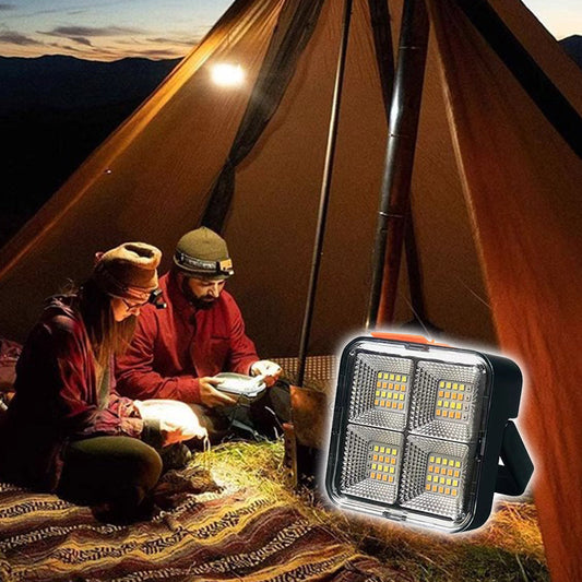 💡 KÖP 2 FÅ 1 GRATIS! ☀️ Bärbart Solljus med 4 Belysningslägen – Laddningsbart, Justerbart & Perfekt För Utomhusbruk & Nödsituationer 🏕️