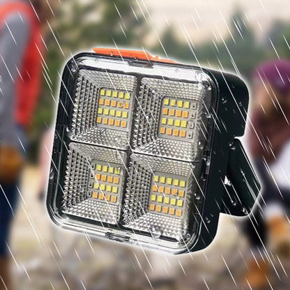 💡 KÖP 2 FÅ 1 GRATIS! ☀️ Bärbart Solljus med 4 Belysningslägen – Laddningsbart, Justerbart & Perfekt För Utomhusbruk & Nödsituationer 🏕️
