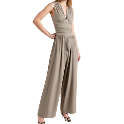 👖 50% RABATT! ✨ Damen-Jumpsuit "Confidence" – V-Ausschnitt, figurschmeichelnd & leicht – Vielseitig & perfekt für Frühling und Sommer 🌸