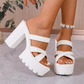 👡 50% RABATT! 💃 Dam Chunky Klacksandaler med Plattform – Bekväm, Stabil & Perfekt För En Trendig Sommarlook ☀️
