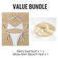 👙 50% RABATT! 🔥 Sexig Triangel Bikini Baddräkt med Snörning – Justerbar Passform, Lätt Tyg & Perfekt För En Solig Stranddag ☀️