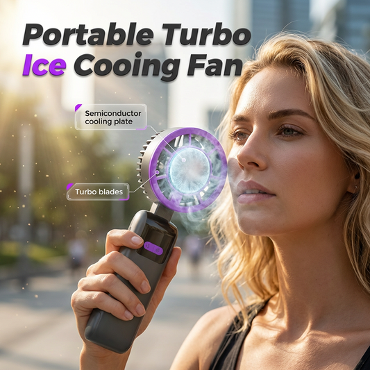 🌀 50% RABATT! 💨 Bärbar handhållen kylningsfläkt – Perfekt för camping & utflykter – 3 hastigheter, uppladdningsbar & tyst – svalka var du än går i sommarvärmen 🔋