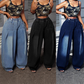 👖 50% RABATT! 🌸 Damjeans med Vida Ben i Plusstorlek – Bekväm Passform, Stretchigt Bomullstyg & Perfekt För En Trendig Vardagslook ✨