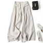 👖 60% RABATT! 🌿 Dambyxor i Bomull-Linne med Vida Ben – Lätta, Andningsbara & Perfekt För En Avslappnad Sommarlook ☀️