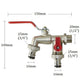 🚰 KÖP 2 FÅ 1 GRATIS! 🔧 Dubbelt Utlopp för Utomhusbruk – Inbyggd Backventil, Frostsäker Mässing & Perfekt För Trädgård Och Uteplats 🏡