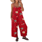 👗 50% RABATT! 🌸 Dam Avslappnad Tryckt Jumpsuit med Smala Axelband – Lätt Tyg, Ledig Passform & Perfekt För En Somrig & Bohemisk Känsla ☀️