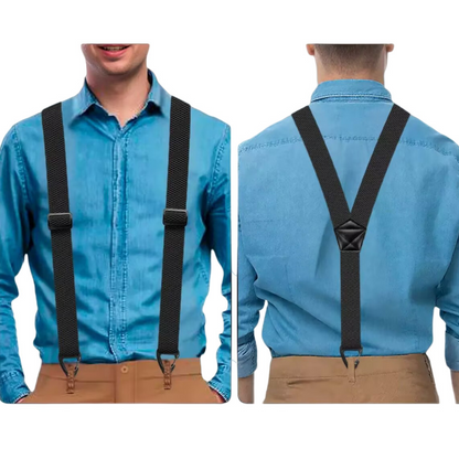 👔 Herren-Hosenträger mit X-/Y-Rücken und Hakenclips