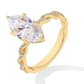 💍 50% RABATT! ✨ Elegant Gnistrande Kubisk Zirkonia Ring – Tidlös Design, Högglans Finish & Perfekt För En Stjärnklar Look 🌟