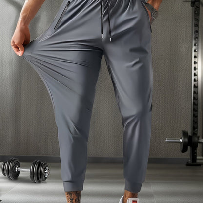 👖 50% RABATT NU! 🏃 Herr Snabbtorkande Sportbyxor – Andningsbara, 4-vägss Stretch & Dragkedjefickor För Optimal Komfort & Prestanda ✨