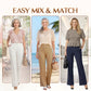 👖 50% RABATT! ✨ Dambyxor med Hög Midja & Vida Ben – Bekväm Passform, Elegant Design & Perfekt För En Stilren Look 🌸