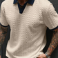 👕 60% RABATT! 🌞 Herr Fritidstopp med Strukturmönster – Kortärmad, Bekväm & Andningsbar, Perfekt För Vardag & Lätt Sommarklädsel 🏠