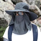 🧢 50% RABATT! ⛰️ Vandringshatt med UPF 50+ – Bred Brätte, Avtagbar Ansiktsmask & Ventilationshål För Optimalt Solskydd 💨