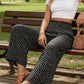 👖 50% RABATT! ✨ Damers Rynkade Högmidjeda Bredbyxor – Bekväm Passform, Elegant Design & Perfekt För En Stilren Look 🌸