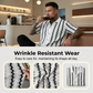 👕 50% RABATT! 🎨 Herr Kortärmad Retro Geometrisk Stickad Skjorta – Unikt Mönster, Mjuk Textur & Perfekt För En Personlig Sommarlook 🌞