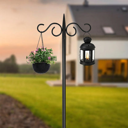 🪝 50% RABATT! 🌿 Dekorativ Trädgårdskrok för Fågelmatare & Växter – Robust Smidesjärn, Rostskydd & Perfekt För Att Hänga Fågelhus, Lyktor Eller Blomkrukor 🏡