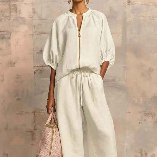 👚 50% RABATT! 🏋️‍♀️ Damernas Enfärgad 2-Delad Casual Träningsoverall Set – Mjukt Tyg, Ledig Passform & Perfekt För Gym, Yoga Eller Avslappnade Dagar Hemma 🧘‍♀️