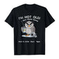👕 50% RABATT! 🦉 T-shirt med Ugglamotiv & "Jag är inte gammal" – Rolig text, Mjukt Bomullstyg & Perfekt För En Avslappnad Och Skämtsam Look 😂