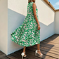 👗 50% RABATT! 🎨 Ärmlös Midiklänning med Lager-på-Lager-Design & Abstrakt Mönster för Dam – Elegant Silhuett, Lätt Tyg & Perfekt För En Konstnärlig Och Ledig Look 🌸