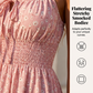 👗 50% RABATT! 🌸 Romantisk spagettibandsklänning – Knytning fram & smockad bodice – Flödande volanger, perfekt för brunch, dejt eller strandsemester 🏖️✨
