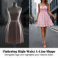 👗 50% RABATT! 🌸 Romantisk spagettibandsklänning – Knytning fram & smockad bodice – Flödande volanger, perfekt för brunch, dejt eller strandsemester 🏖️✨