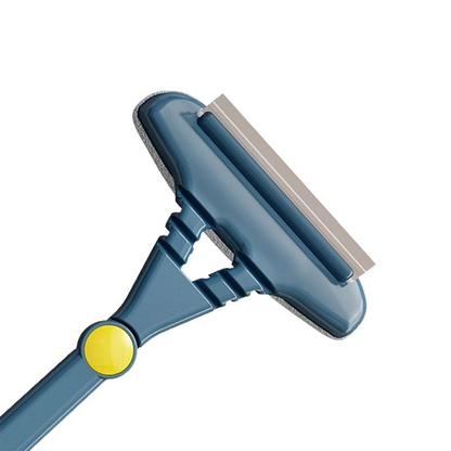 🧹 50% RABATT! 🔧 Teleskopisk Fönsterrengörare med Nätskrubber – Justerbar Längd, Fläckborttagande Nät & Perfekt För Höga Fönster Och Duschar Utan Stegar 🪟