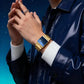 ⌚ 50% RABATT! ⏳ Kvartsur för män med fyrkantig urtavla – Elegt & minimalistiskt – Läderrem, vattentät design – perfekt för kontoret eller en avslappnad look 🕶️