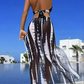 👙 50% RABATT! ✨ Randig tvådelad baddräkt – Knythalter, ringdetalj & hög sträckbarhet – Perfekt för bad, sol eller strand – sval, bekväm och i sommarens snyggaste design 🌊