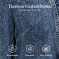 🧥 50% RABATT NU! 🌸 Dam Denimjacka med Volang & Öppen Framsida – Lättviktig, feminin & mångsidig – chic för alla tillfällen 👗