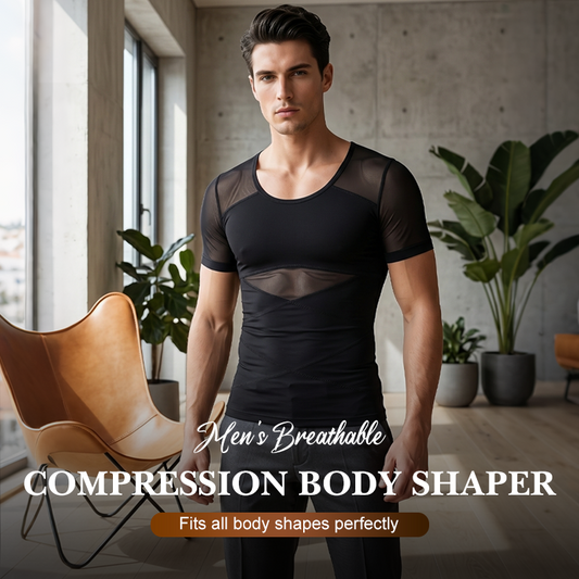 👕 50% RABATT! 🔥 Andningsbar kompressionsbody för män – Fukttransporterande,4-vägss stretch & perfekt för träning, löpning eller baslager 🏋️‍♂️