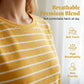 👚 50% RABATT! 🌙 Damernas randiga kortärmad topp & shorts pyjamasset – Mjuk bomull, andningsbar & perfekt för en god natts sömn – ledig komfort hemma 🛌