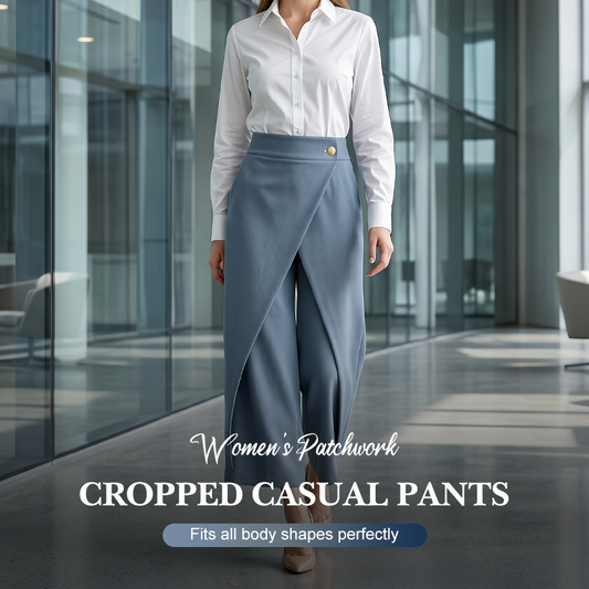 👖 50% RABATT! ⏳ Korta patchworkbyxor för dam – trendig lappteknik & bekväm passform – Perfekt för varma dagar, semester eller en avslappnad streetwear-look ✨