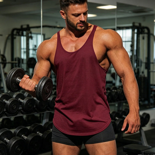 💪 50% RABATT! 🏋️‍♂️ Stringer-linne för män – för gymmet och träning – Brett ärmhål, svettavvisande & perfekt för bodybuilding eller högintensiva pass 🔥