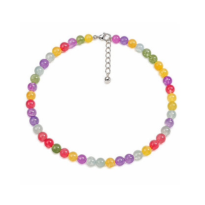 🌈 50% RABATT! 🐱 Regnbåge Kattöga Pärlhalsband – Färgskiftande, elegant & unikt – ett blickfång för fest eller vardag ✨