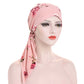 👒 50% RABATT! ⏰ Kvinnors blommiga förknutna huvudscarf – Mjuk & lätt – Perfekt för sommaren, stranden eller som accessoar – sval och stilren 🌸