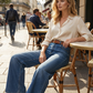 👖 50% RABATT! 🌟 Dam högmidjade vida jeans i denim – Sköna, retro & svala – perfekta för en ledig sommarstil med sneakers eller sandaler ✨