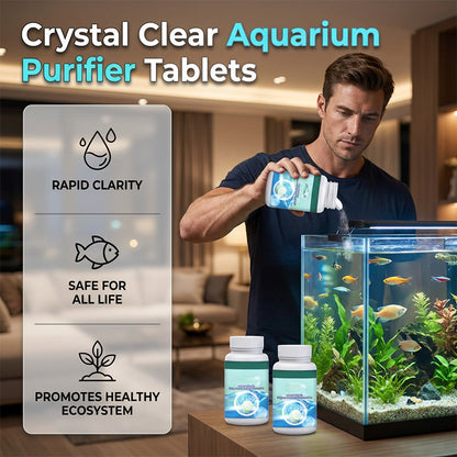 🐠 KÖP 2, FÅ 1 GRATIS! 💧 Brustabletter för klart & fräscht akvarievatten – Löser sig snabbt, verkar direkt – Reducerar grumlighet, neutraliserar lukt & säkert för fiskar och växter 🌿
