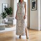 👗 50% RABATT! 🔥 Ärmlös maxiklänning med V-ringning & slits i sidan för dam – Elegant, andningsbar & perfekt för heta sommardagar eller kvällar på stranden – stilren och kvinnlig 🌊