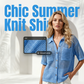 👚 50% RABATT NU! 🌬️ Kortärmad stickad knappskjorta – Andningsbar vävnad & relaxad passform – Perfekt för sommarlager eller en ledig dag – mjuk och bekväm ☀️