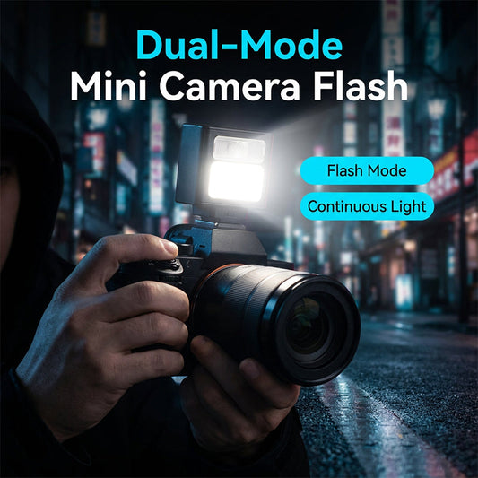📸 50% RABATT! ⏰ Fickformat uppladdningsbar kamerablixtenhet – Kompakt & kraftfull – Justerbar ljusstyrka, perfekt för smartphone- eller DSLR-fotografering i svagt ljus 🔋