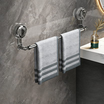 🧺 50% RABATT! 🚿 Utdragbar sugproppsstång för handdukar – borrfri & justerbar – Stark sugkraft, rostfri – perfekt för badrum, kök eller husvagn – enkel att flytta 🔧