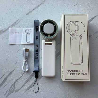 🌀 50% RABATT! 💨 Bärbar höghastighetsfläkt för handbruk – Digital display & justerbar hastighet – Uppladdningsbar, tyst & perfekt för resor, kontoret eller utomhusbruk 🔋