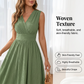 👗 50% RABATT! 🦢 Elegant damklänning – Ärmlös V-ringning, lätt & flödande tyg – Perfekt för bröllop, sommarfester eller romantiska kvällar – stilren och bekväm 🌸