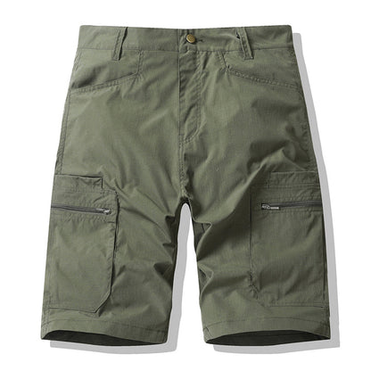 🩳 50% RABATT NU! 🔧 Herr zip-up cargoshorts – Andningsbara, säkra fickor & lös passform – Ledredo, stadsmart – perfekta för utomhusäventyr eller vardagskomfort 🌲