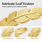 ✨ 50% RABATT NU! 🍃 Pläterat löv öppet manschettarmband – Justerbart rostfritt stål, 18K guld/silver – Naturinspirerat, perfekt för daglig elegans eller present 💛