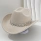 🤠 50% RABATT! 💖 Cowboyhatt för damer med strasshjärta – Elegant fedora i fransk jazzstil – Snygg detalj, lätt & justerbar – perfekt för festivaler, konserter eller en chic sommarkväll 🎶
