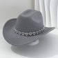 🤠 50% RABATT! 💖 Cowboyhatt för damer med strasshjärta – Elegant fedora i fransk jazzstil – Snygg detalj, lätt & justerbar – perfekt för festivaler, konserter eller en chic sommarkväll 🎶